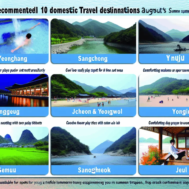 2025년 8월 국내 필수 여행지 베스트 10