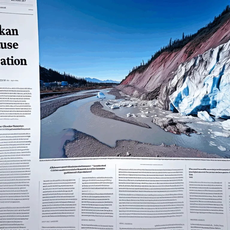 알래스카 빙하 붕괴로 주민 대피 초비상